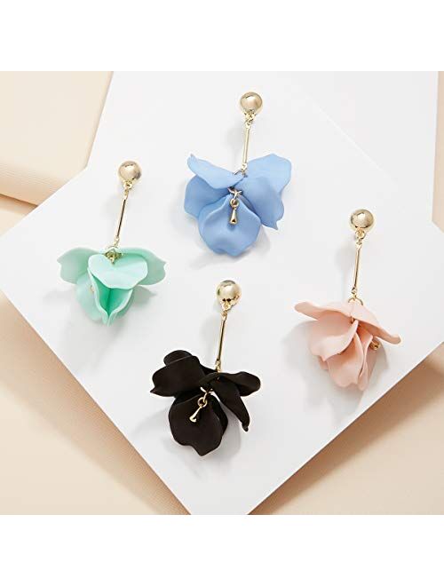 ZENZII Pastel Petals Painted Earring for Women