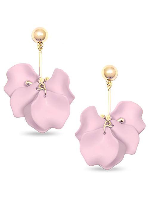 ZENZII Pastel Petals Painted Earring for Women