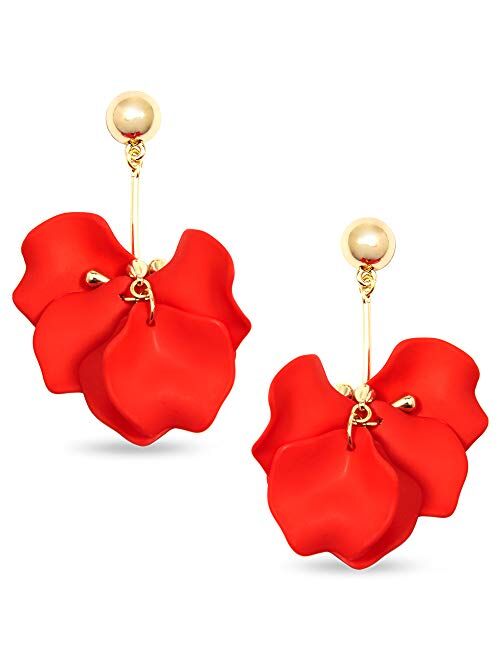 ZENZII Pastel Petals Painted Earring for Women