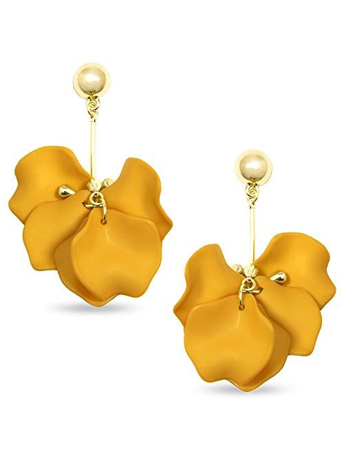 ZENZII Pastel Petals Painted Earring for Women