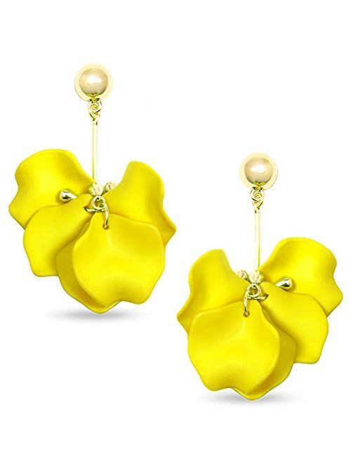 ZENZII Pastel Petals Painted Earring for Women