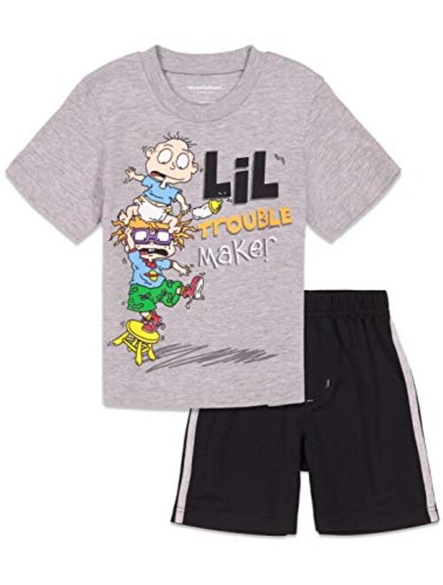 Nickelodeon Spongebob Squarepants Boys T-Shirt Shorts Set Mesh