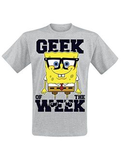 Officially Licensed Merchandise Sponge Bob Geek of The Week T-Shirt