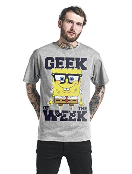 Officially Licensed Merchandise Sponge Bob Geek of The Week T-Shirt