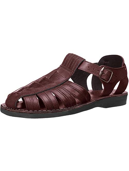 Barak - Leather Closed Toe Sandal - Mens Sandals