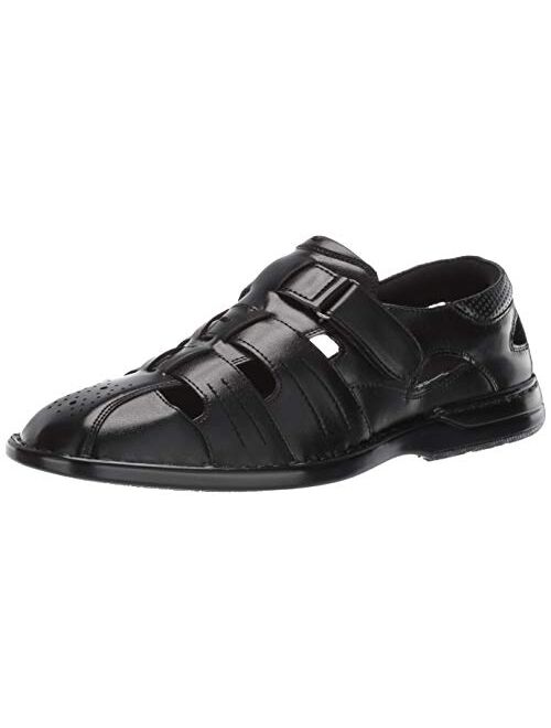 STACY ADAMS Men's Argosy Closed-Toe Fisherman Velcro Sandal