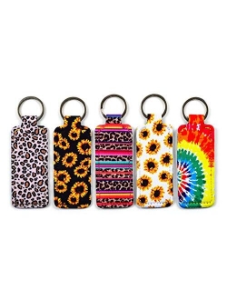 6 Pack Neoprene Wristlet Keychain Lanyard, Hand Wrist Lanyard Keychain for Girls/Women