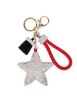 Fawziya Crystals Tassel Star Women's Keyrings & Keychains