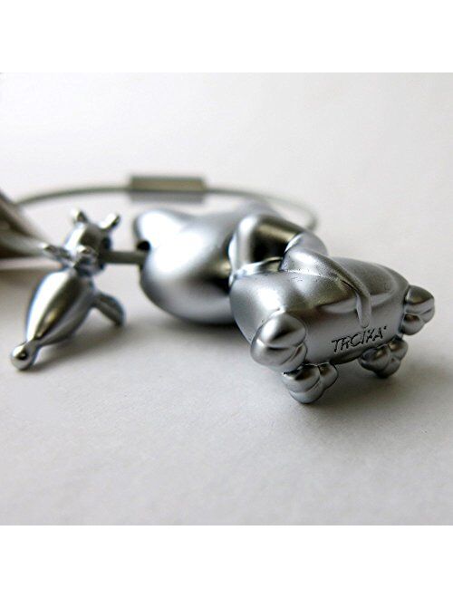 Troika Horseshoe Cat Keychain