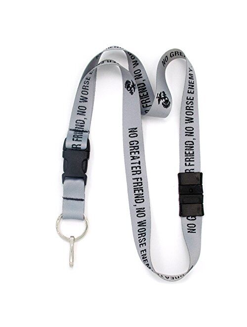 Buttonsmith Patriotic Lanyard - Premium with Buckle, Breakaway and Wristlet - Made in The USA