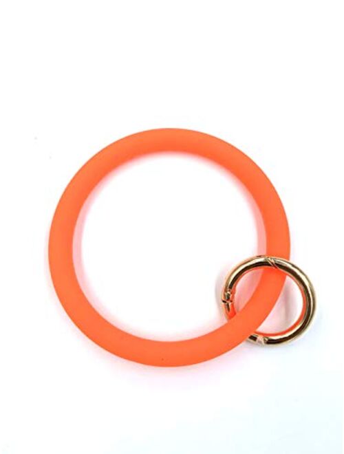 Silicone Key Ring Keyring Bangle Keychain Wristlet Key Chain Wristlet Key Ring