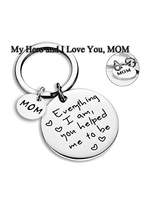 Mom Keychain Mothers Day Gifts from Daughter for Christmas Birthday Family Gift