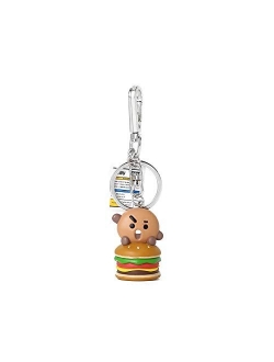 Bite Series Character Cute Mini Figure Keychain Key Ring Bag Charm with Clip