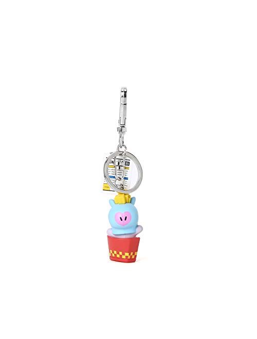 BT21 Bite Series Character Cute Mini Figure Keychain Key Ring Bag Charm with Clip