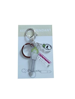 KPOP Bangtan Boys BLACKPINK GOT7 NCT ATEEZ NCT EXO Light Stick Keychain Accessories Key Ring Bag Ornaments