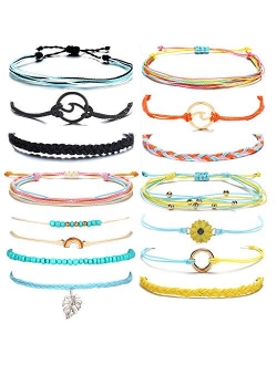 choice of all Summer String Wave Bracelets Adjustable Friendship Strand Bracelet For Women Girls Jewelry