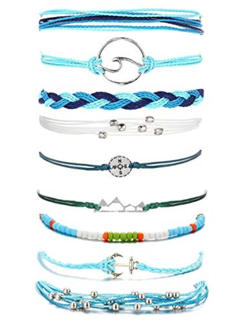 choice of all Summer String Wave Bracelets Adjustable Friendship Strand Bracelet For Women Girls Jewelry