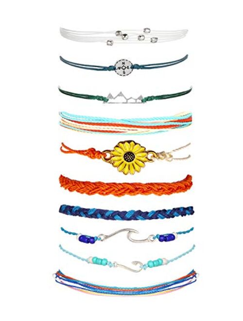 choice of all Summer String Wave Bracelets Adjustable Friendship Strand Bracelet For Women Girls Jewelry