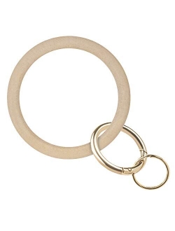 EcoVision Keychain Ring Bracelet,Silicone Wristlet Keychain Bangle for Fashionable Women and Girls