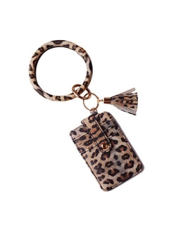 L&N Rainbery Credit Card Keychain Wallet Tassel Key Ring Wallet Light Weight For Women Girls