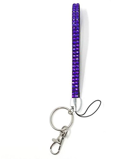 WigsPedia Rhinestone Crystal Bling Wrist Strap Key Chain (Wristlet)