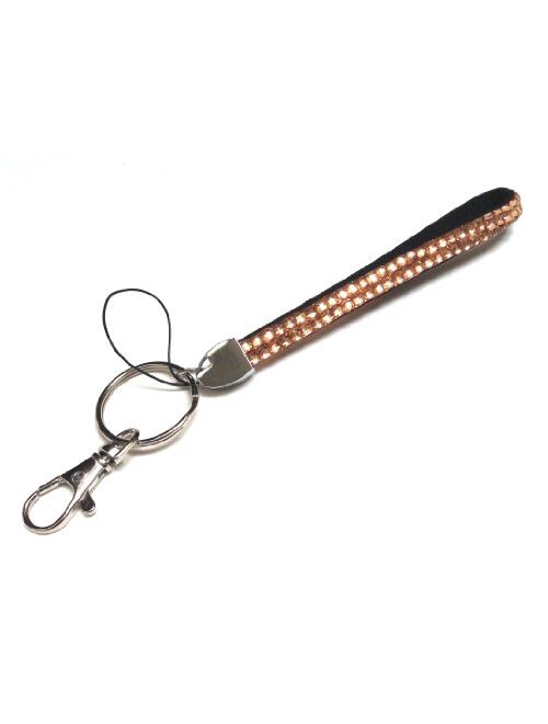 WigsPedia Rhinestone Crystal Bling Wrist Strap Key Chain (Wristlet)