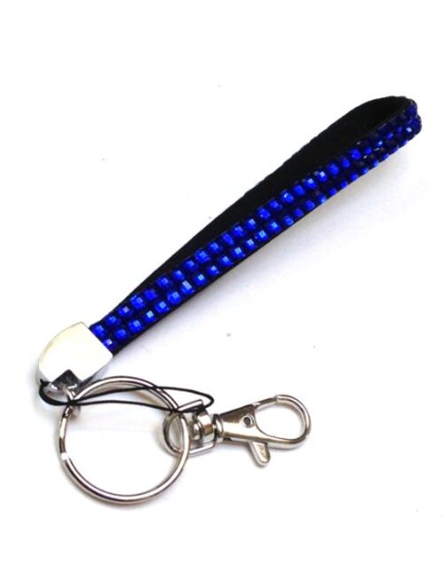 WigsPedia Rhinestone Crystal Bling Wrist Strap Key Chain (Wristlet)