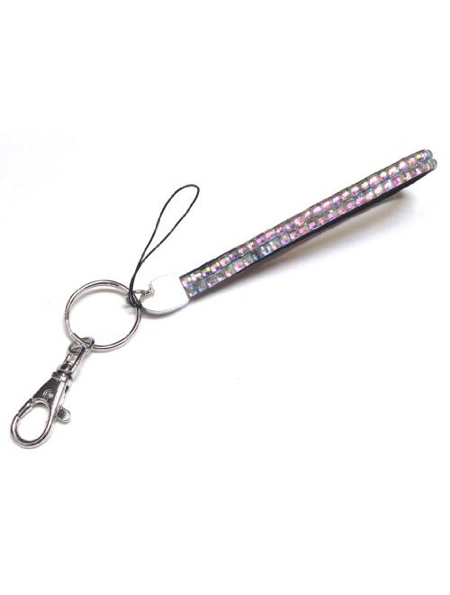 WigsPedia Rhinestone Crystal Bling Wrist Strap Key Chain (Wristlet)