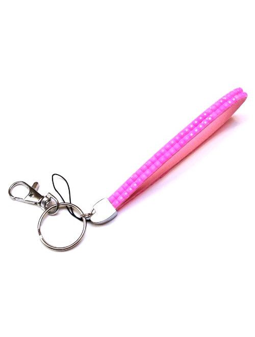 WigsPedia Rhinestone Crystal Bling Wrist Strap Key Chain (Wristlet)