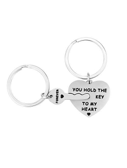 Couples Gifts Keychains for Girlfriend Wife Boyfriend Husband Him Her -Puzzle Key Ring- You Hold The Key to My Heart Forever -Birthday,Wedding, Anniversary Valentine Gift