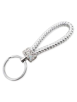 Beaugif Woven Key Chains Wallet Keychain Hand Bag Decoration Key Ring Car Keychains Tag