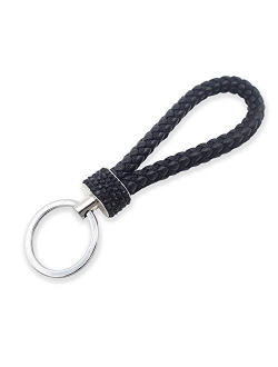 Beaugif Woven Key Chains Wallet Keychain Hand Bag Decoration Key Ring Car Keychains Tag