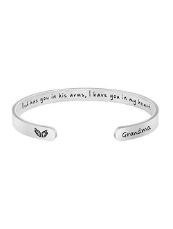 Joycuff Funny Gift for Women Inspirational Bracelet Mantra Cuff Friend Encouragement Jewelry for Daughter Sister Wife Mom Friendship