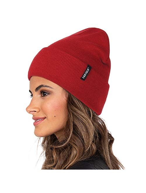 FURTALK Womens Knit Beanie Hat Acrylic Winter Hats for Women Men Soft Warm Unisex Cuffed Beanie