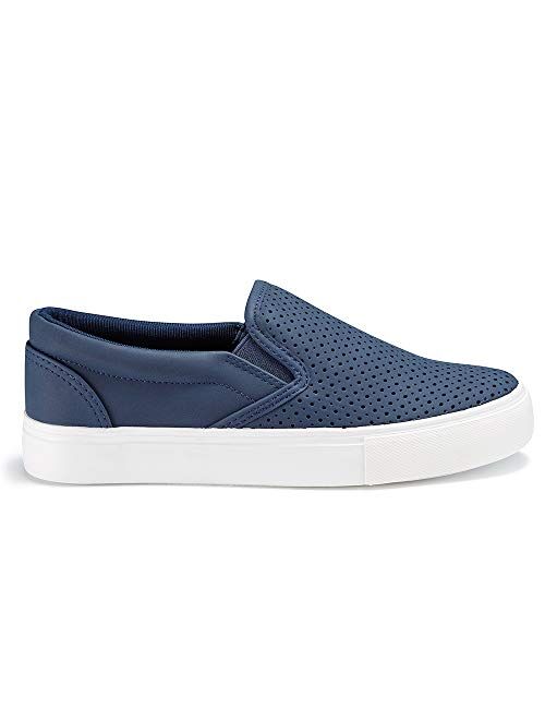 JENN ARDOR Womens Fashion Slip on Sneakers Classic Casual Shoes Comfortable Walking Shoes