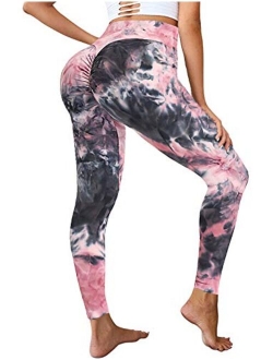 Women Scrunch Butt Leggings High Waist Lifting Yoga Pants Tummy Control Workout Tights