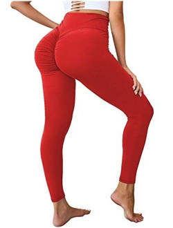 Women Scrunch Butt Leggings High Waist Lifting Yoga Pants Tummy Control Workout Tights