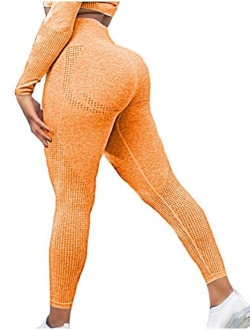 Womens High Waist Seamless Leggings Workout Yoga Stretch Pants Butt Lift Tummy Control Tights