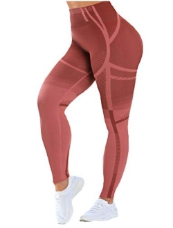 Womens High Waist Seamless Leggings Workout Yoga Stretch Pants Butt Lift Tummy Control Tights