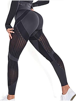 Womens High Waist Seamless Leggings Workout Yoga Stretch Pants Butt Lift Tummy Control Tights