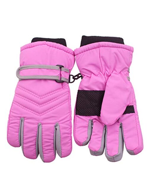 Kid's Boy Girl Fleece Winter Gloves Mittens Non Slip Riding Driving Hiking Ski Sports