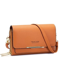 Roulens Small Crossbody Bag for Women,Shoulder Handbags Clutch Cellphone Wallet Purse with Credit Card Slots