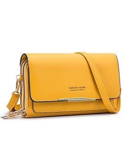 Roulens Small Crossbody Bag for Women,Shoulder Handbags Clutch Cellphone Wallet Purse with Credit Card Slots