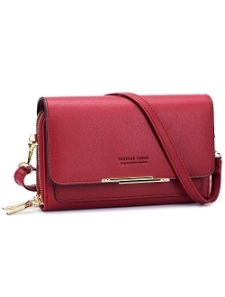 Roulens Small Crossbody Bag for Women,Shoulder Handbags Clutch Cellphone Wallet Purse with Credit Card Slots