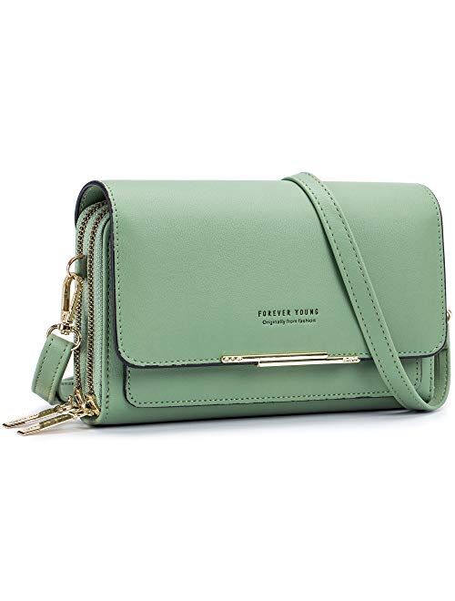 Roulens Small Crossbody Bag for Women,Shoulder Handbags Clutch Cellphone Wallet Purse with Credit Card Slots