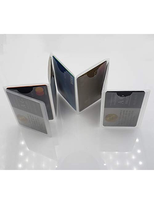 Set of 2 Clear Premium Quality Bifold Wallet Trifold Wallet and CheckBook 6 Page Inserts from AG Wallets