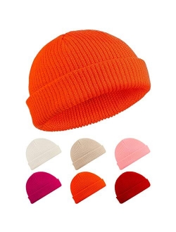 SATINIOR Trawler Beanie Watch Hat Roll-up Edge Skullcap Fisherman Beanie for Men Women