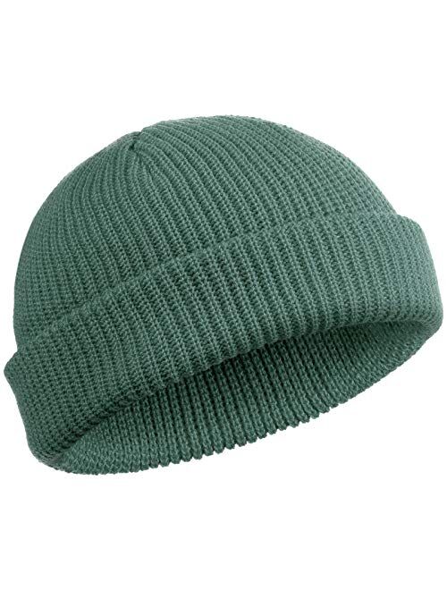 SATINIOR Trawler Beanie Watch Hat Roll-up Edge Skullcap Fisherman Beanie for Men Women