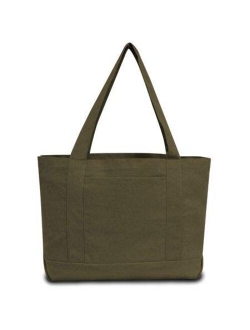 Liberty Bags 8870 Pigment Dyed Premium 12 Ounce Canvas Gusseted Tote