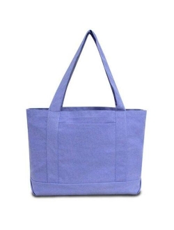 Liberty Bags 8870 Pigment Dyed Premium 12 Ounce Canvas Gusseted Tote